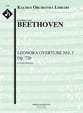 Leonore Overture No. 3 Op. 72b Orchestra sheet music cover